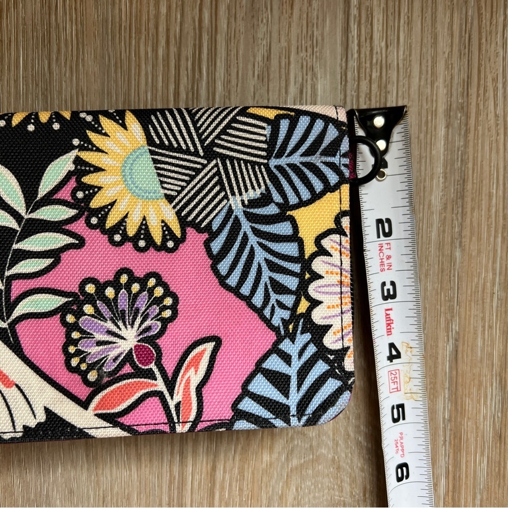Vera Bradley Floral Zip Around Wallet Pink Interior Organizer - Picture 7 of 7